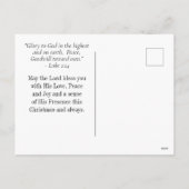 Weihnachten Einfache Glockengrüne Design Bibel Ver (Rückseite)