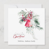 Weihnachten Einfache Grünflächen Design Bibel Vers (Vorderseite)