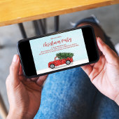 Weihnachten Einfaches Niedliches Winter Vintager R Einladung