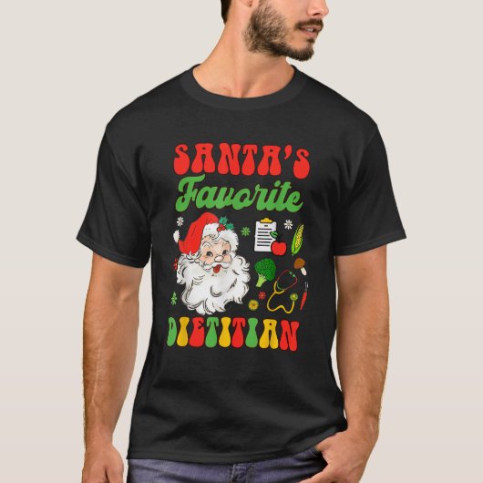 Weihnachten Eingetragener Diätistin - Favorit Di T-Shirt (Vorderseite)