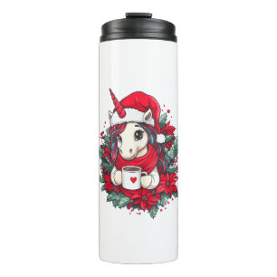 Weihnachten Einhorn Decke Mädchen Jungen Kinder We Thermosbecher
