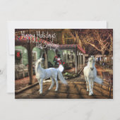 Weihnachten Einhorn Fantasy Holiday Scene (Vorderseite)