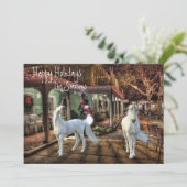 Weihnachten Einhorn Fantasy Holiday Scene (Stehend Vorderseite)