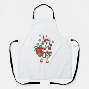 Weihnachten Einhorn Fun Girls - Kinder Snowflake U Schürze