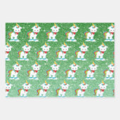 Weihnachten Einhorn Fun Muster Geschenkpapier Set (Vorderseite 2)
