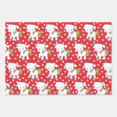 Weihnachten Einhorn Fun Muster Geschenkpapier Set (Vorderseite 3)