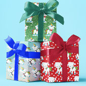 Weihnachten Einhorn Fun Muster Geschenkpapier Set