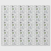 Weihnachten Einhorn, glauben Sie nur Geschenkpapier (Flach)