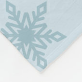 Weihnachten Einhorn Rosa Girl Snowflake Fleecedecke (Ecke)