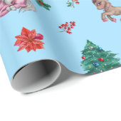 Weihnachten Einhorn Weihnachtswrapping Paper Kinde Geschenkpapier (Rolleneckpunkt)