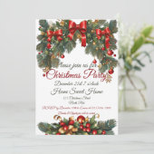 Weihnachten einladen (Stehend Vorderseite)