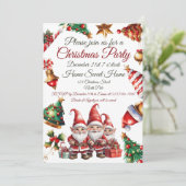 Weihnachten einladen (Stehend Vorderseite)