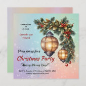 Weihnachten einladen einladung (Vorne/Hinten)