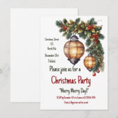 Weihnachten einladen einladung (Vorne/Hinten)