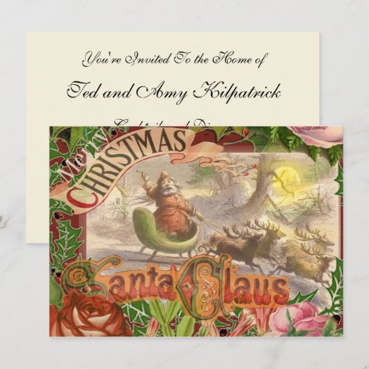 Weihnachten Einladung (Vorne/Hinten)