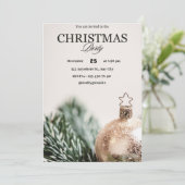 Weihnachten Einladung (Stehend Vorderseite)