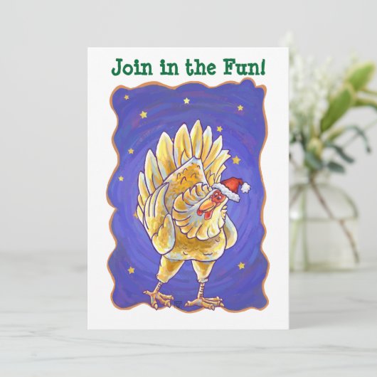 Weihnachten Einladung (Stehend Vorderseite)