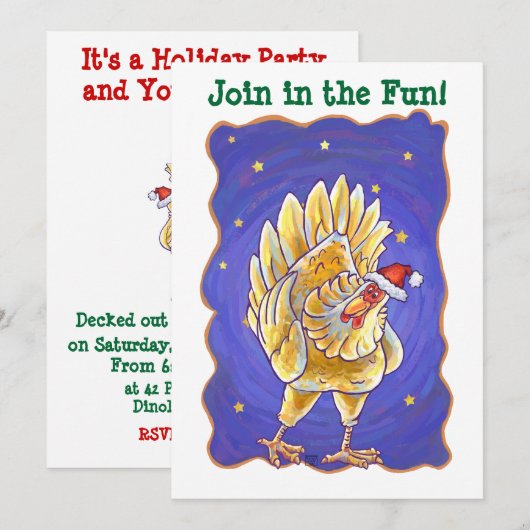 Weihnachten Einladung (Vorne/Hinten)