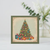 Weihnachten Einladung (Stehend Vorderseite)