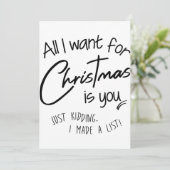 Weihnachten Einladung (Stehend Vorderseite)