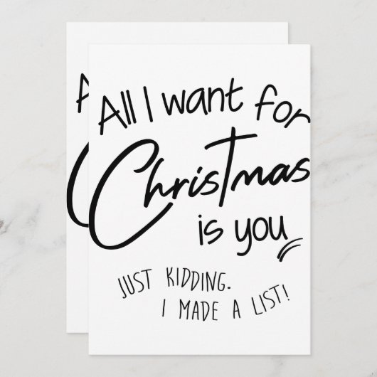 Weihnachten Einladung (Vorne/Hinten)