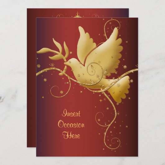 Weihnachten Einladung (Vorne/Hinten)