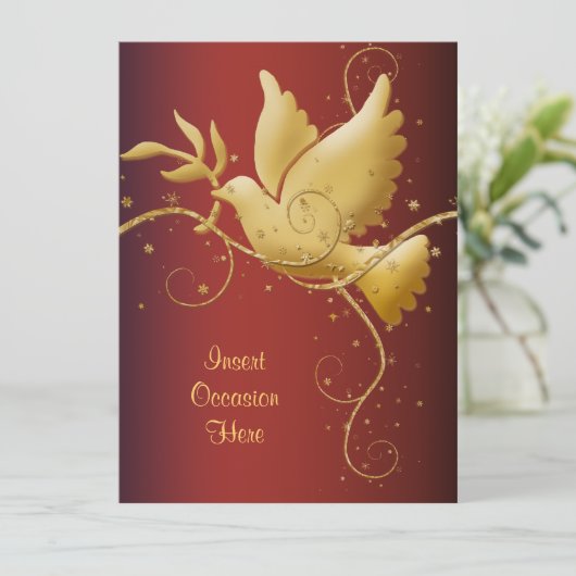 Weihnachten Einladung (Stehend Vorderseite)