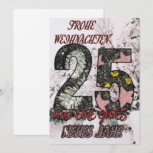 WEIHNACHTEN EINLADUNG (Vorne/Hinten)