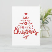 Weihnachten Einladung (Stehend Vorderseite)