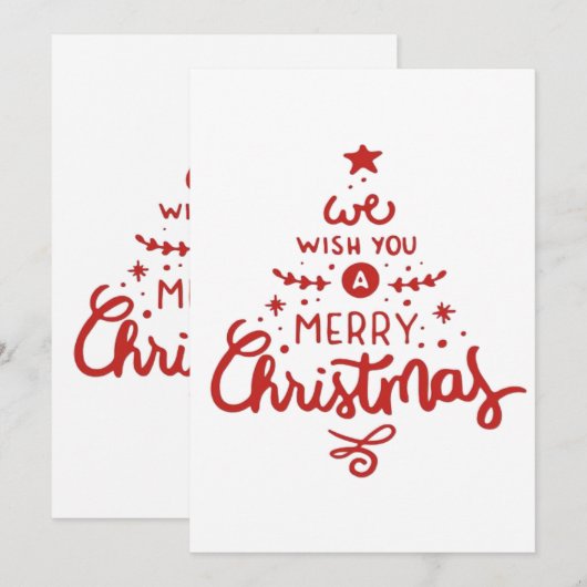 Weihnachten Einladung (Vorne/Hinten)