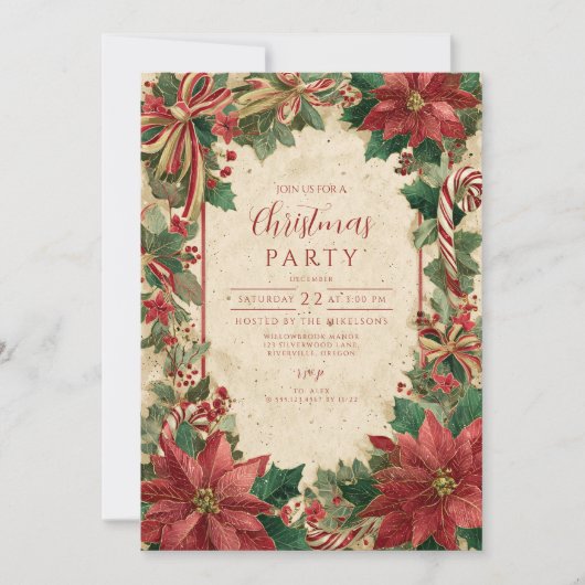 Weihnachten Einladung (Vorderseite)