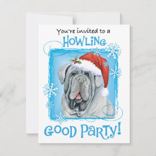 Weihnachten Einladung von Neapolitan Mastiff