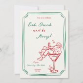 Weihnachten - Einladung von Weihnachten Martini (Vorderseite)