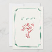 Weihnachten - Einladung von Weihnachten Martini (Rückseite)