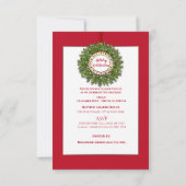 Weihnachten, Einladung, Weihnachtsfeier am Roten Einladung (Rückseite)