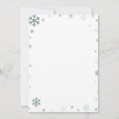 Weihnachten Einladung zum ersten Geburtstag (Rückseite)