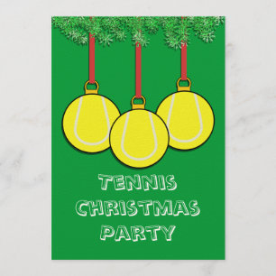 Weihnachten Einladungen für Tennis