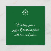 Weihnachten - Eintrittskarte Begleitkarte (Rückseite)