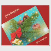 Weihnachten einzigartig, glänzend verpackt Papier, Geschenkpapier (Flach)