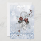 Weihnachten Elegant Chic Einladung (Rückseite)