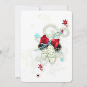 Weihnachten Elegant Chic Einladung (Rückseite)