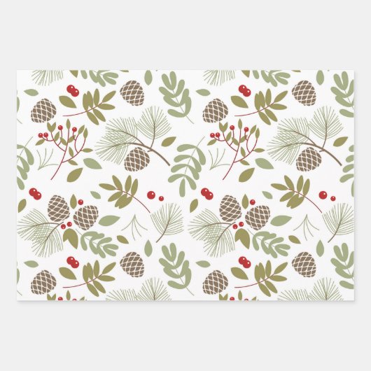 Weihnachten, elegant. geschenkpapier set (Vorderseite 2)