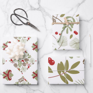 Weihnachten, elegant. geschenkpapier set