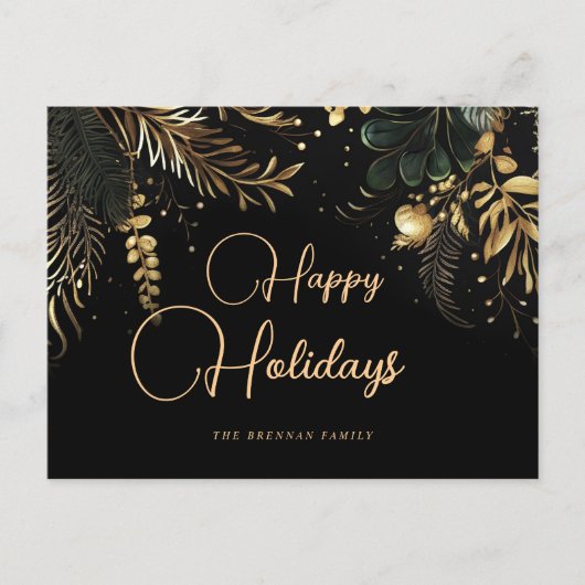 Weihnachten Elegant Modernes Festivals Botanisch (Vorderseite)