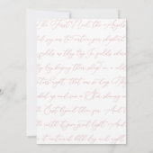 Weihnachten Elegant Rosa Foto Weihnachtskarte Karte (Rückseite)