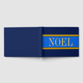 WEIHNACHTEN Elegant Royal Blue Navy Weihnachtsstre Gästebuch (Voll)