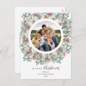 Weihnachten Elegant & rustikal Botanischer Rahmen  (Vorne/Hinten)