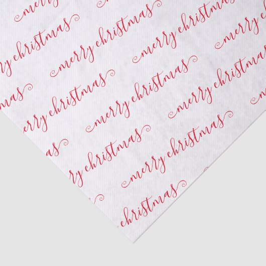 Weihnachten Elegant Schwarz-weiß handgeschrieben Seidenpapier (Ausschnitt)