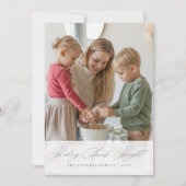 Weihnachten Elegant Script Backen Spirituosen Hell (Vorderseite)