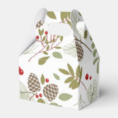 Weihnachten, elegant, Winter. Geschenkschachtel (Rückseite)